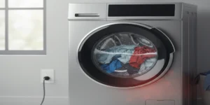 چرا لباسشویی بعد از شروع کار ناگهان خاموش میشود؟ علت و ۵ راهحل فوری
