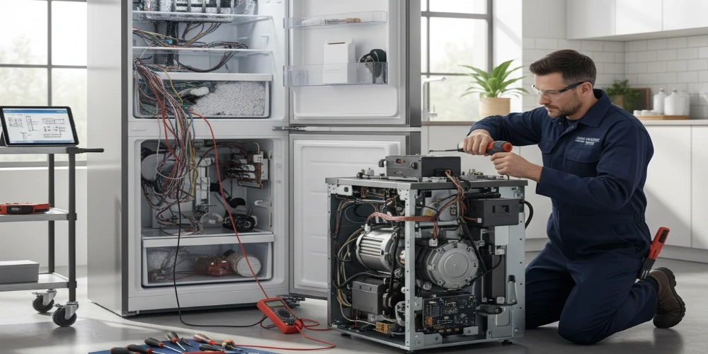 دلایل روشن نشدن یخچال چیست؟ ۹ تست ساده برای عیبیابی قبل از تعمیرکار