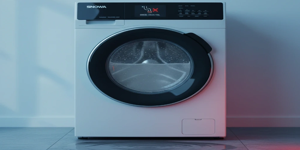 دلایل تخلیه نکردن آب لباسشویی اسنوا: ۴ راهحل فوری و بررسی علت اصلی