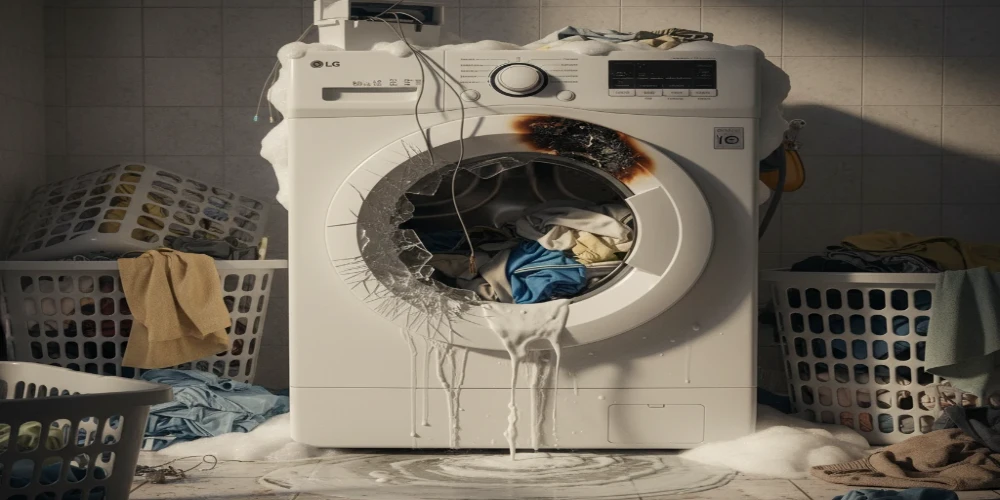 دلایل تخلیه نکردن آب لباسشویی اسنوا: ۴ راهحل فوری و بررسی علت اصلی