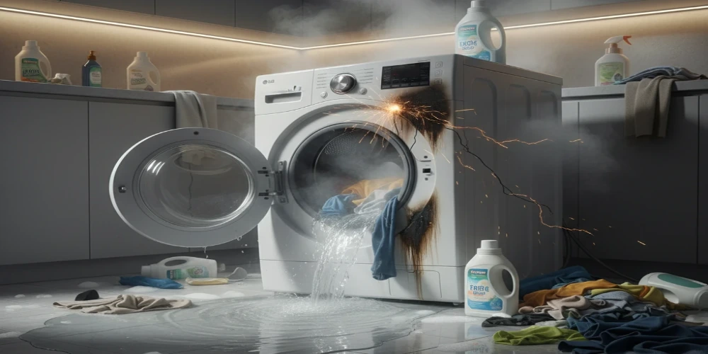 رایجترین خرابیهای ماشین لباسشویی الجی | عیبیابی و رفع ارورها در خانه