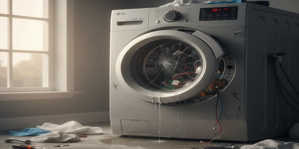 رایجترین خرابیهای ماشین لباسشویی الجی | عیبیابی و رفع ارورها در خانه