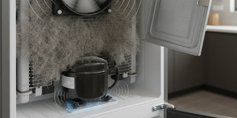 چرا یخچال دوو صدای زیاد می‌دهد؟ علت‌یابی و ۷ راهکار رفع انواع صداهای غیرعادی