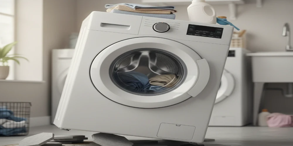 علت لرزش شدید لباسشویی در دور تند چیست؟ بررسی دلایل و ۵ راه رفع آن